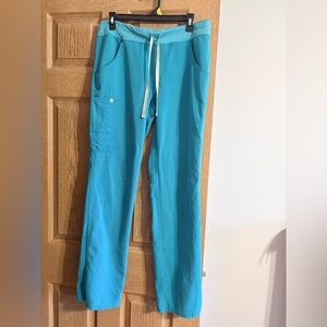 Teal Straight leg women's figs size medium